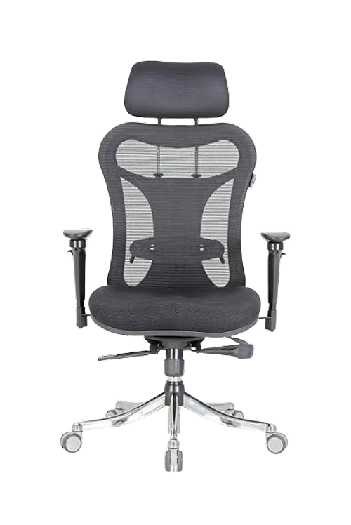 Executive Mesh Back and Cushioned Fabric Chairs