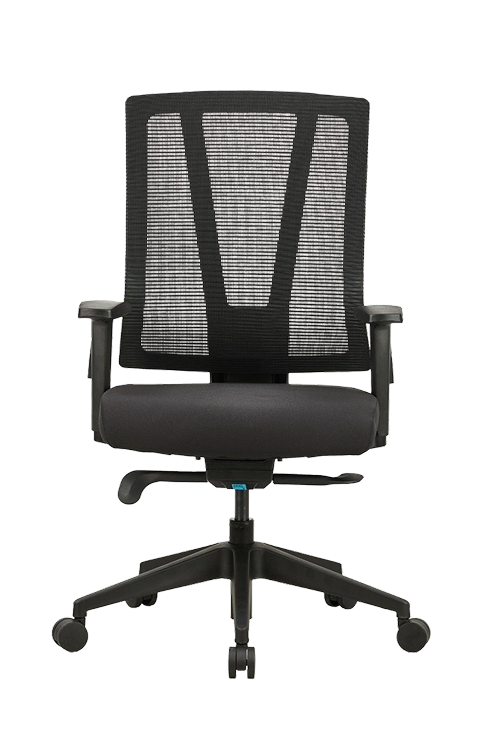 Medium Mesh Back and Cushioned Fabric Chair