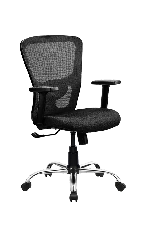 Medium Mesh Back and Cushioned Fabric Chairs Chairs