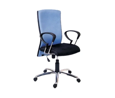Medium Mesh Back and Cushioned Fabric Chairs Chairs